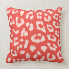 Almohada reversible de la impresión del leopardo