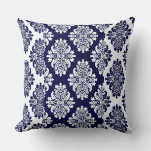 Almohada reversible de la maleta azul marino.
