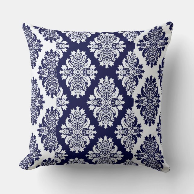 Almohada reversible de la maleta azul marino. (Anverso)