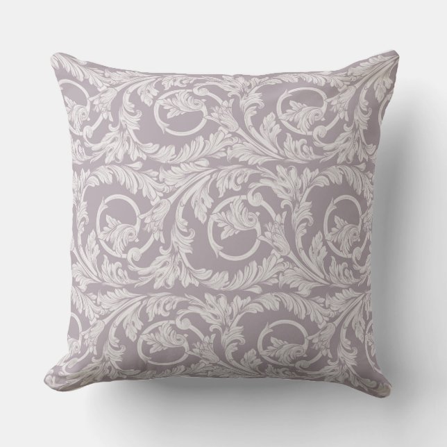 Almohada reversible de lavanda/diseño floral (Anverso)