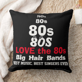 Almohada reversible de música de los 80