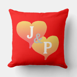 Almohada reversible de novios con puesta de sol co
