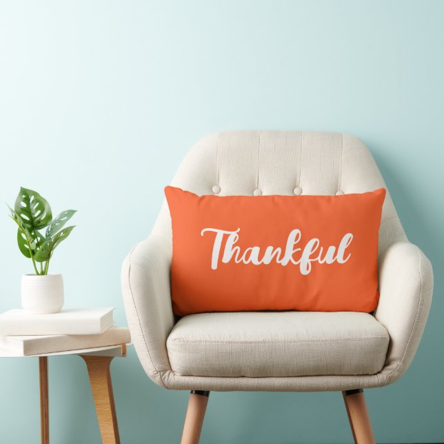 Almohada reversible de otoño agradecida (Silla)