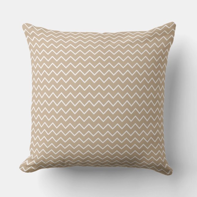 Almohada reversible de punto de punto de color bei (Anverso)