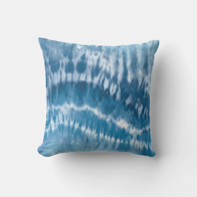 Almohada reversible de tinte azul (Anverso)