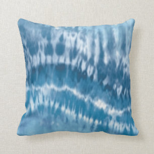 Almohada reversible de tinte azul