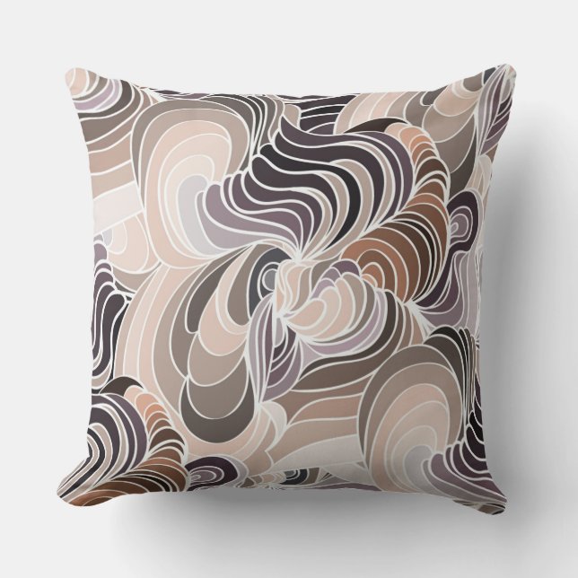 Almohada reversible de varios colores lavanda/taup (Anverso)