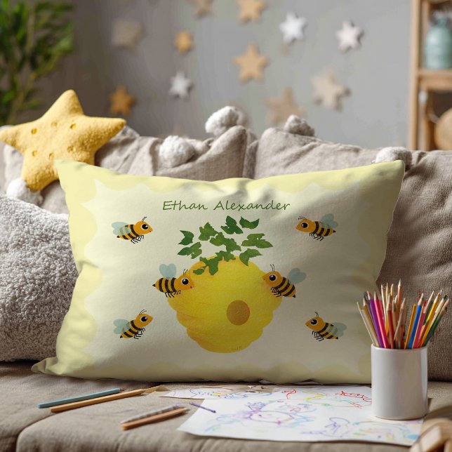 Almohada reversible – Dulzura de panal (Front design)