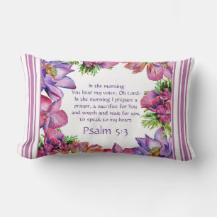 Almohada reversible Floral Pink Stripe Salmo 5:3