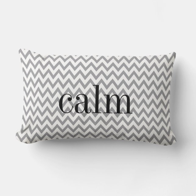 Almohada reversible gris y blanca de la emoción de (Anverso)