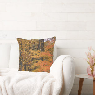 Almohada Reversible Hojas de Otoño Tulipán Álamo