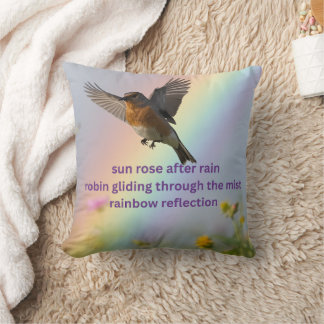 almohada Robin Arcoíris