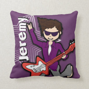 Almohada rockstar conocida de la púrpura del