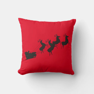 almohada roja de Año Nuevo, Santa Claus