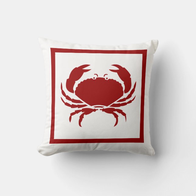 almohada roja de CRAB (Anverso)