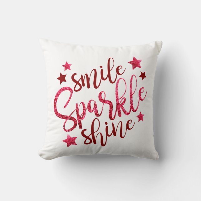 Almohada roja de imitación roja para ella (Anverso)