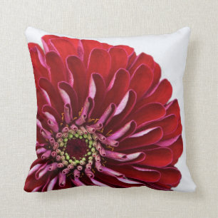 Almohada roja de la flor