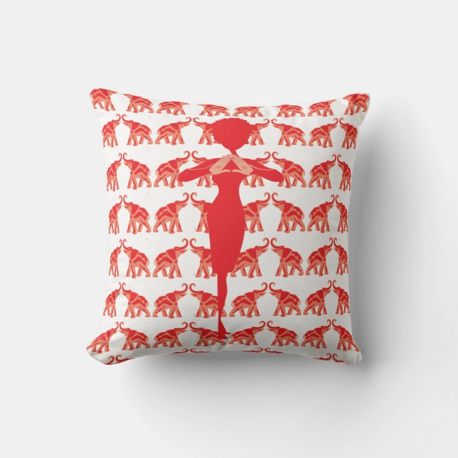 Almohada roja de la hermandad de mujeres del (Anverso)
