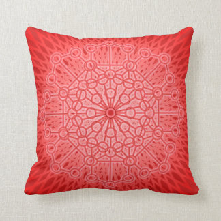 Almohada roja de la mandala de Chakra con