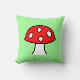 Almohada roja de la seta