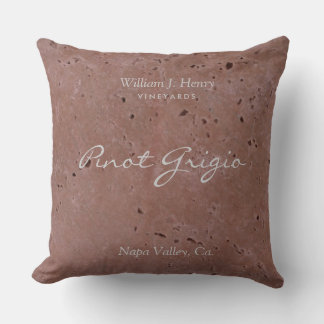 Almohada Roja de Viñedo de Vino