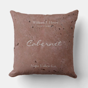 Almohada Roja de Viñedo de Vino