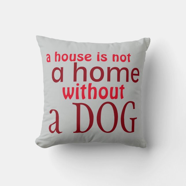 Almohada roja decorativa del refrán simple del (Anverso)