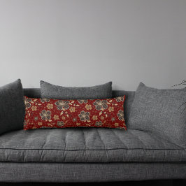 almohada roja del cuerpo de la flor natural