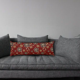 almohada roja del cuerpo de la flor natural