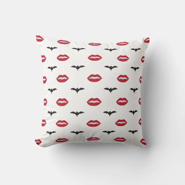 Almohada roja del modelo de los labios y de los (Anverso)