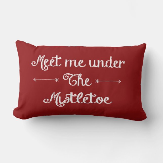 Almohada roja del muérdago (Anverso)