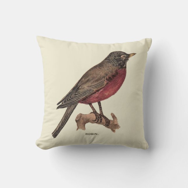 Almohada roja del pecho del petirrojo (Anverso)