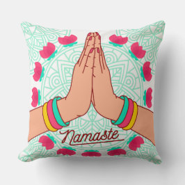 Almohada Roja Namaste
