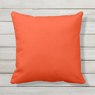 almohada roja naranja exterior sólida