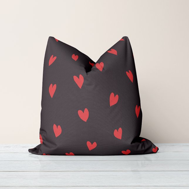 Almohada Roja Negra de Toque Amoroso (Subido por el creador)