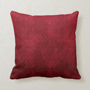 Almohada roja oriental abstracta fresca del modelo