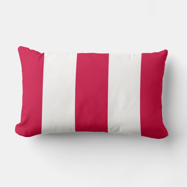 Almohada roja y blanca de la nueva fresa de la (Anverso)