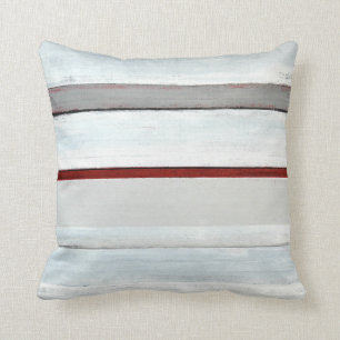 Almohada roja y negra "apilada" del arte abstracto