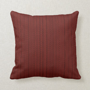 Almohada rojo oscuro de la tela
