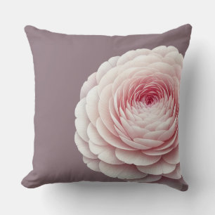 Almohada Romántica Ahumada Floral Malva