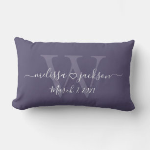 Almohada Romántica con Nombres, Inicial y Fecha