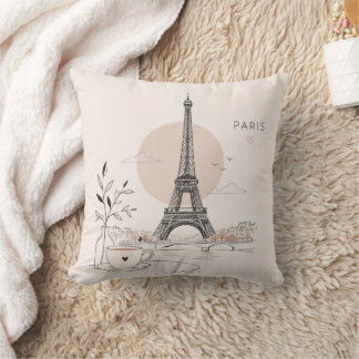 Almohada Romántica de la Torre Eiffel de París