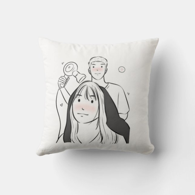 Almohada romántica de pareja de anime - regalo de  (Reverso)