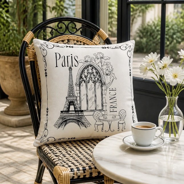Almohada Romántica de París Francia (Subido por el creador)