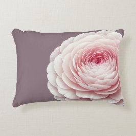 Almohada Romántica Floral Lila Fumée