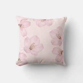 Almohada rosa clara de Sakura de la flor de cerezo