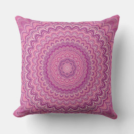 Almohada rosa de decoración Mandala