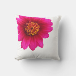 almohada rosa impresa con flores