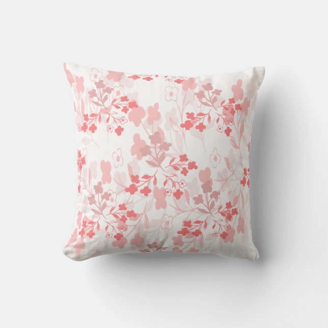 Almohada rosa para lanzar (Anverso)