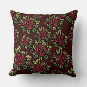 almohada rosa roja